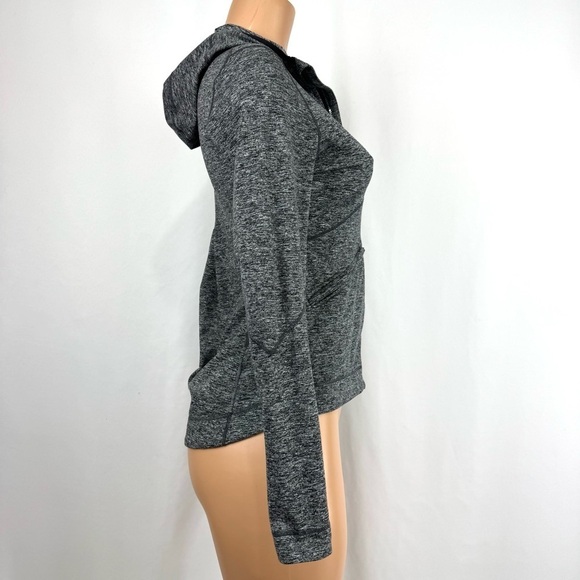 Brooks Women’s XS Activewear Utopia Thermal lII Zip Up Hoodie Heathered Grey EUC - Picture 5 of 15